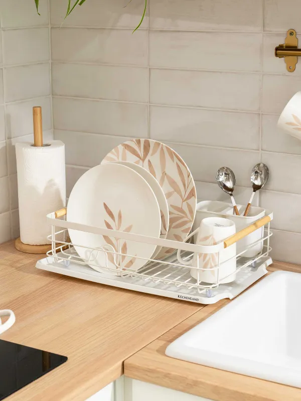 Сушилка для посуды, 43х31 см, с поддоном, White style, image-6