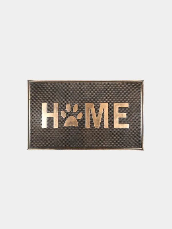 Коврик придверный, 45х75 см, резина, бронзово-черный, Home, Home deco, image-0