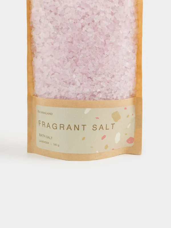 Соль для ванны, 350 гр, сиреневая, Лаванда, Fragrant salt, image-1
