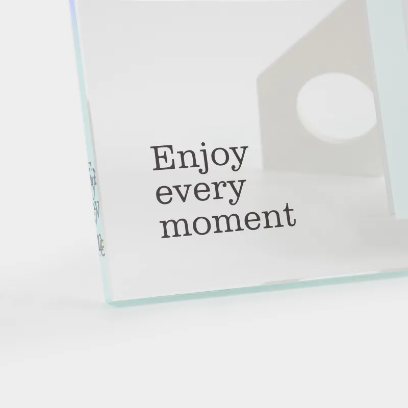 Фоторамка, 21х19 см, с паспарту, стекло, Enjoy every moment, Sheer, image-1