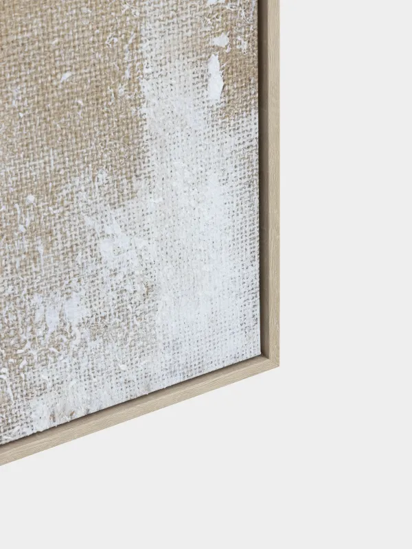 Картина в раме, 78х103 см, холст, золотисто-белая, Лошадь, Minimalist, image-4