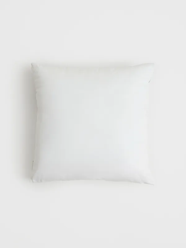 Подушка декоративная, 45х45 см, вельвет, молочно-серая, Зимние забавы, Ice skating, image-1