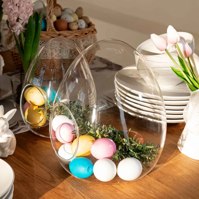 Конфетница, 19х23 см, стекло, Яйцо, Clear, image-7