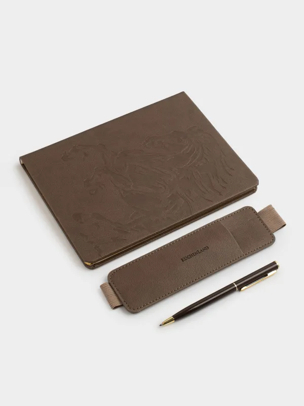 Блокнот, 15х20 см, 80 листов, с ручкой, Лошадь, B&G, image-4