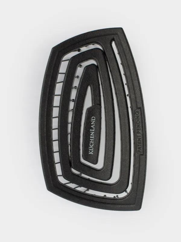 Расческа массажная для волос, 11х6 см, дорожная, растительное волокно/пластик, черная, Zipo, image-2