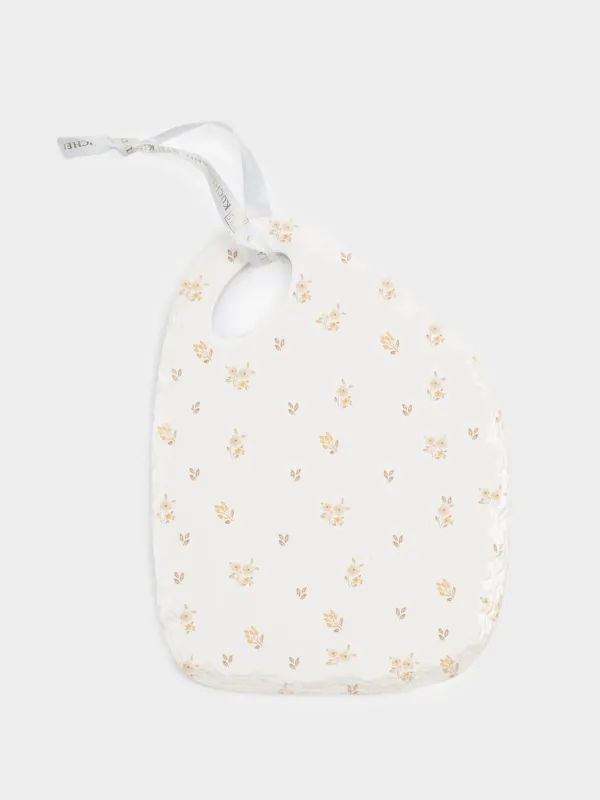 Подставка под горячее, 18x24 см, керамика/пробка, молочная, Винтажные цветы, La flore, image-0