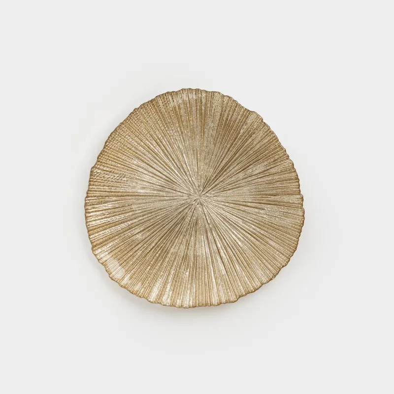 Тарелка закусочная, 21 см, стекло, шампань, Angle