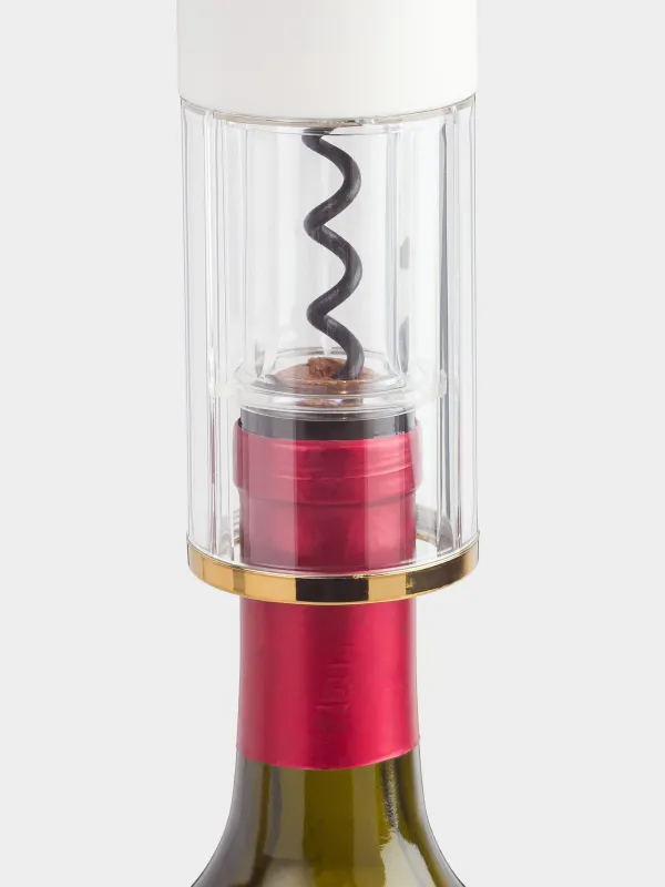 Штопор электрический, 23 см, пластик, LED W, молочный, Bar, image-4