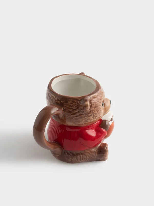 Кружка, 400 мл, Мишка с банкой варенья, Bear, image-1