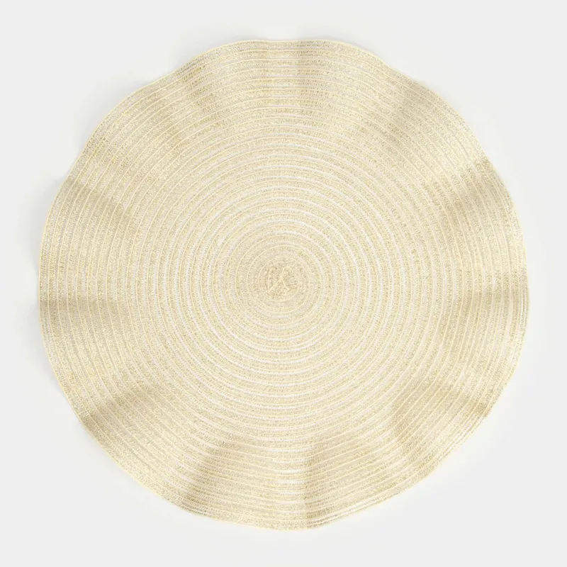 Салфетка под приборы, 38 см, ПЭТ, Rotary shine wave