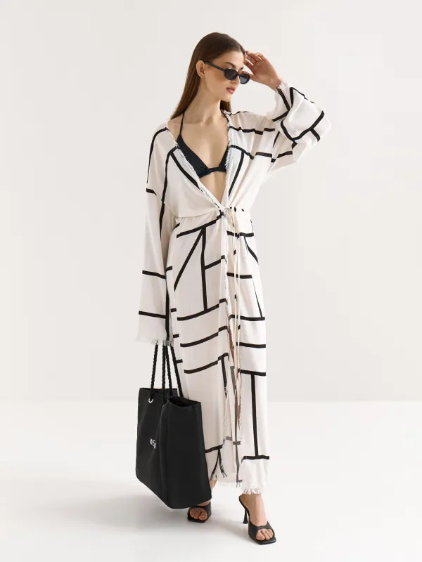 Халат женский, с длинным рукавом, Nataly, image-0