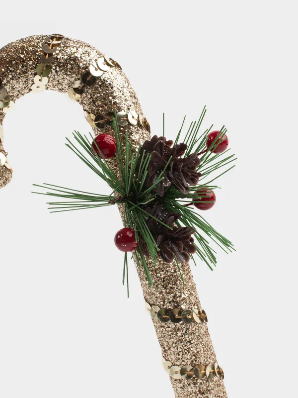 Игрушка елочная, 20 см, Трость леденец, Figure sparkle, image-2