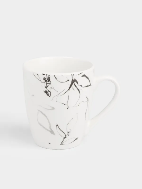 Кружка, 350 мл, 2 шт, Силуэтные цветы, Silhouette flowers, image-2