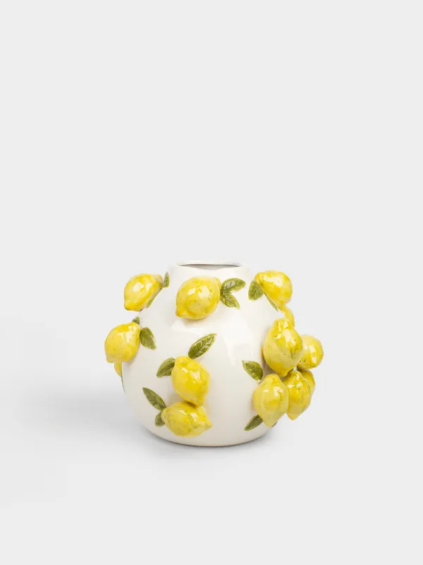 Ваза для цветов, 24 см, декоративная, Лимоны, Sicily, image-0