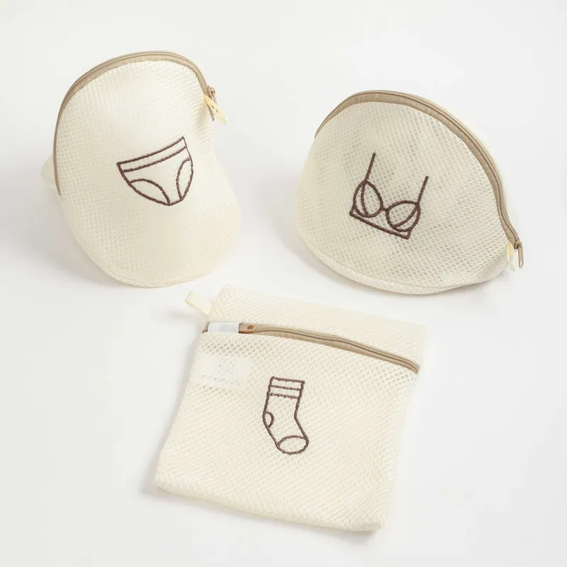 Мешок для стирки бюстгалтеров, 18х15 см, полиэстер, бежевый, Safety new, image-5