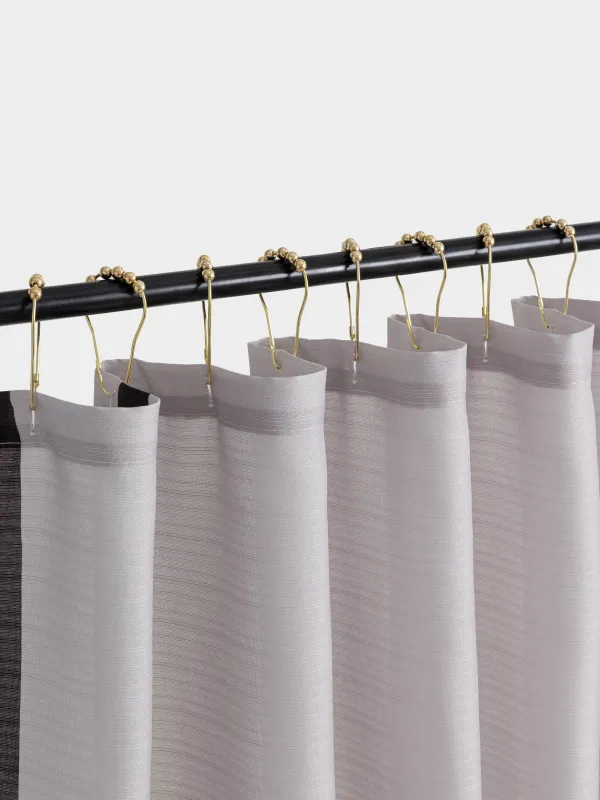 Штора для ванной, 180х180 см, с кольцами, полиэстер/металл, бежевая, Кант, Protection, image-3