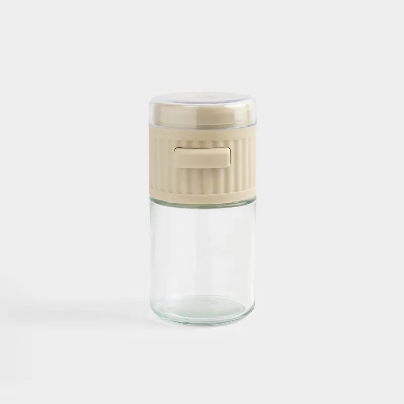 Емкость для специй, см, стекло/пластик, молочная, Milk kitchen