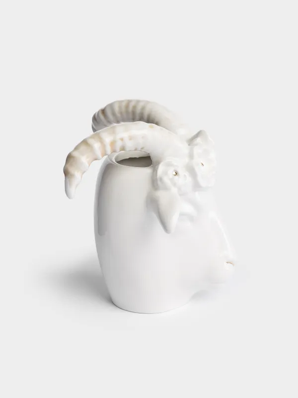 Ваза для цветов, 22 см, декоративная, Козочка, Goat in flowers, image-2