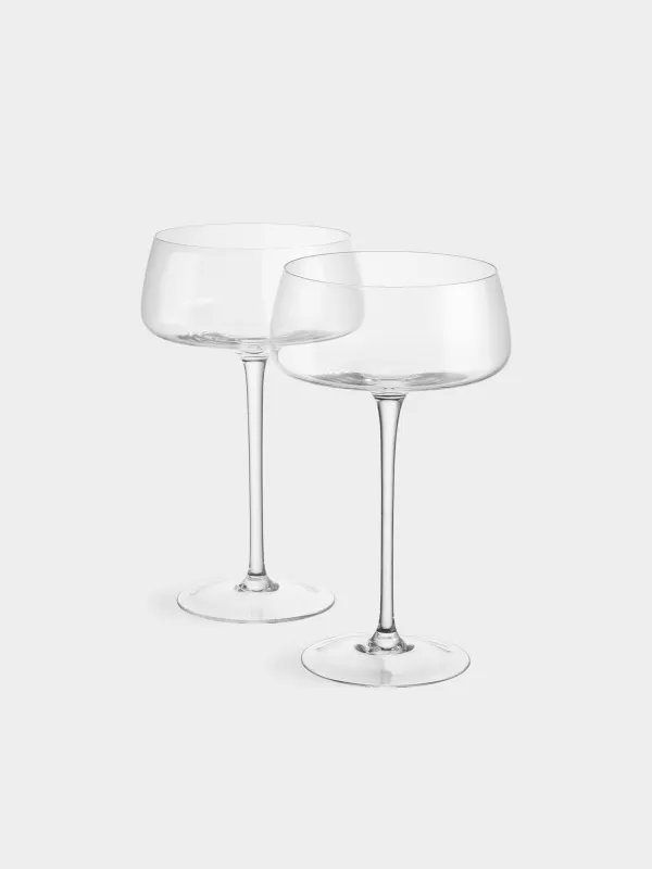 Бокал-креманка для шампанского, 350 мл, 2 шт, кристальное стекло, Lienza, image-3