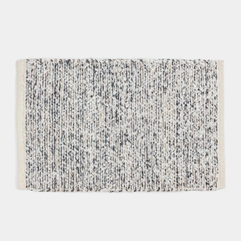 Коврик, 50х80 см, хлопок/полиэстер, молочно-серый, Nordkap