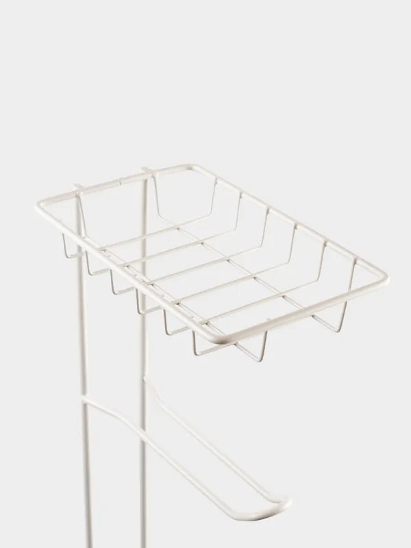 Держатель для туалетной бумаги, 64 см, напольный, металл, молочный, Method, image-3