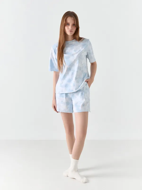 Футболка домашняя, голубая, Jocelyn, image-1