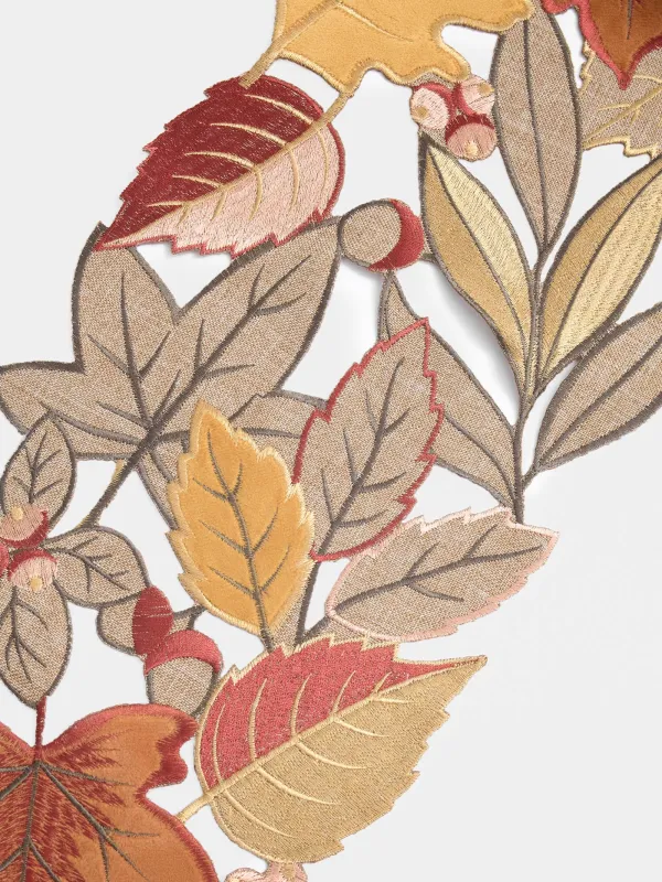 Дорожка настольная, 20х160 см, полиэстер, песочная, Осенние листья, Autumn leaf, image-1