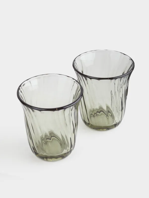 Стакан, 10 см, 250 мл, 2 шт, стекло Р, зеленый, Lombardy R color, image-2