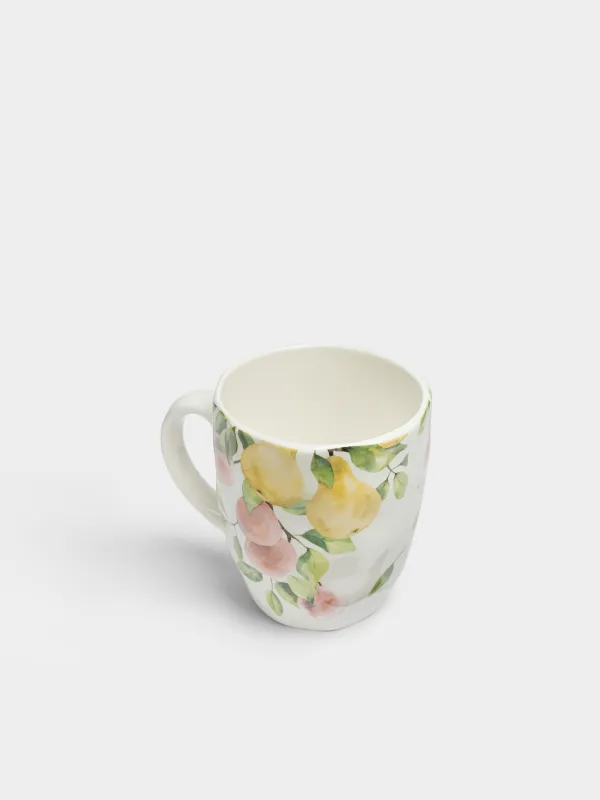 Кружка, 320 мл, Груши и сливы на ветке, Crumple print, image-3