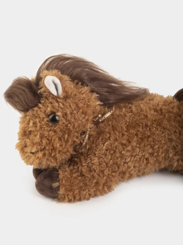 Игрушка, 30 см, мягкая, полиэстер, коричневая, Лошадь, Horse cute, image-1