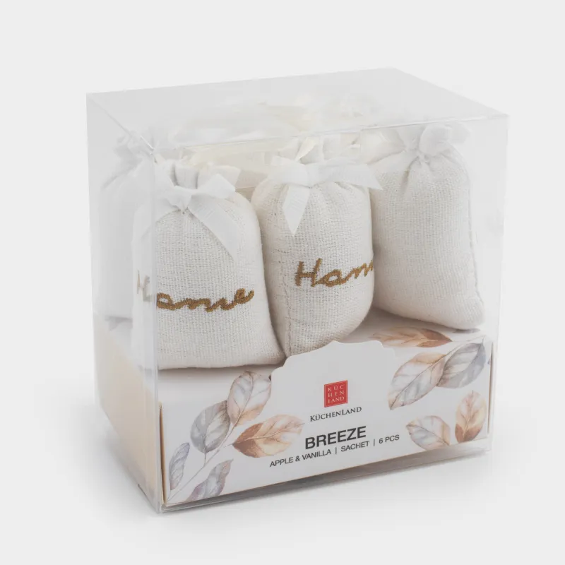 Саше ароматическое, 7х5 см, 6 шт, Apple & Vanilla, Breeze, image-4