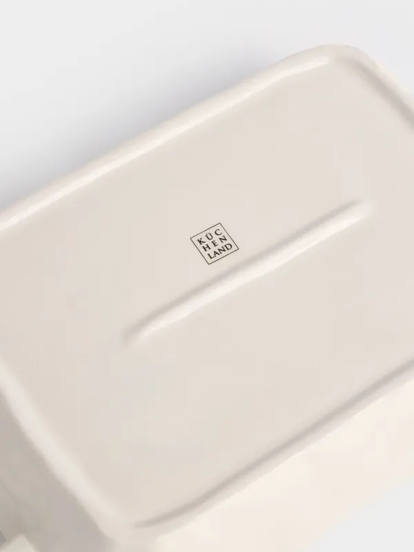 Форма для запекания, 31х20 см, керамика D, прямоугольная, молочная, Crumple kitchen, image-4