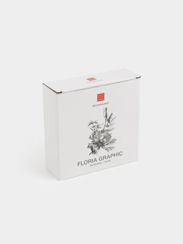 Салатник, 17х6 см, Графичные цветы, Floria graphic, image-7