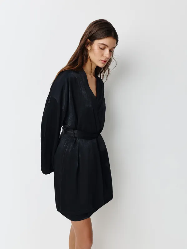 Халат-кимоно женский, с длинным рукавом, Marlina, image-3