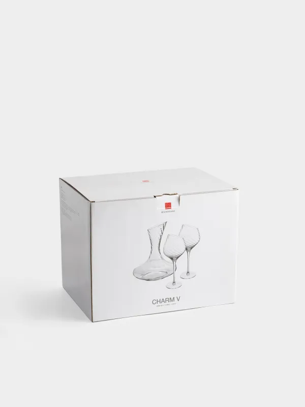 Набор для вина, 2 перс, 3 пр, с декантером, кристальное стекло, Charm V, image-10