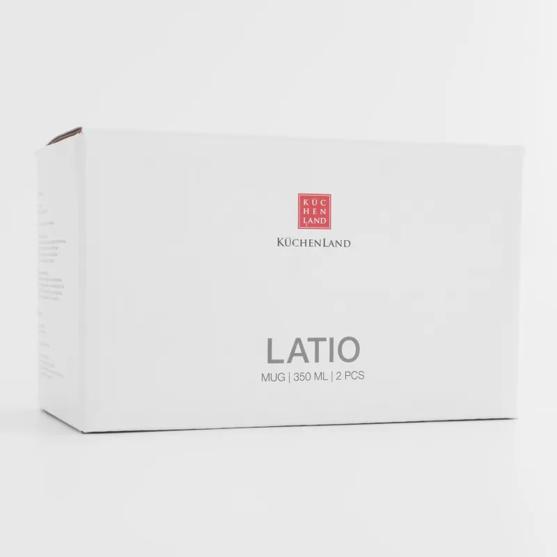 Кружка, 350 мл, 2 шт, фарфор P, молочная, в крапинку, Latio, image-6