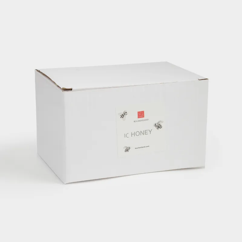 Кружка, 400 мл, керамика, молочная, Пчелы, Honey, image-4