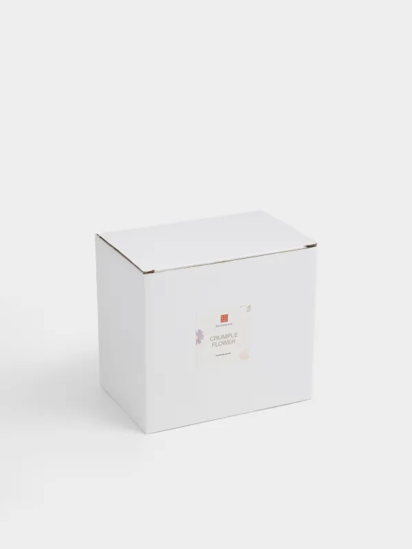 Кружка, 420 мл, керамика D, молочная, Цветы, Crumple flower, image-4