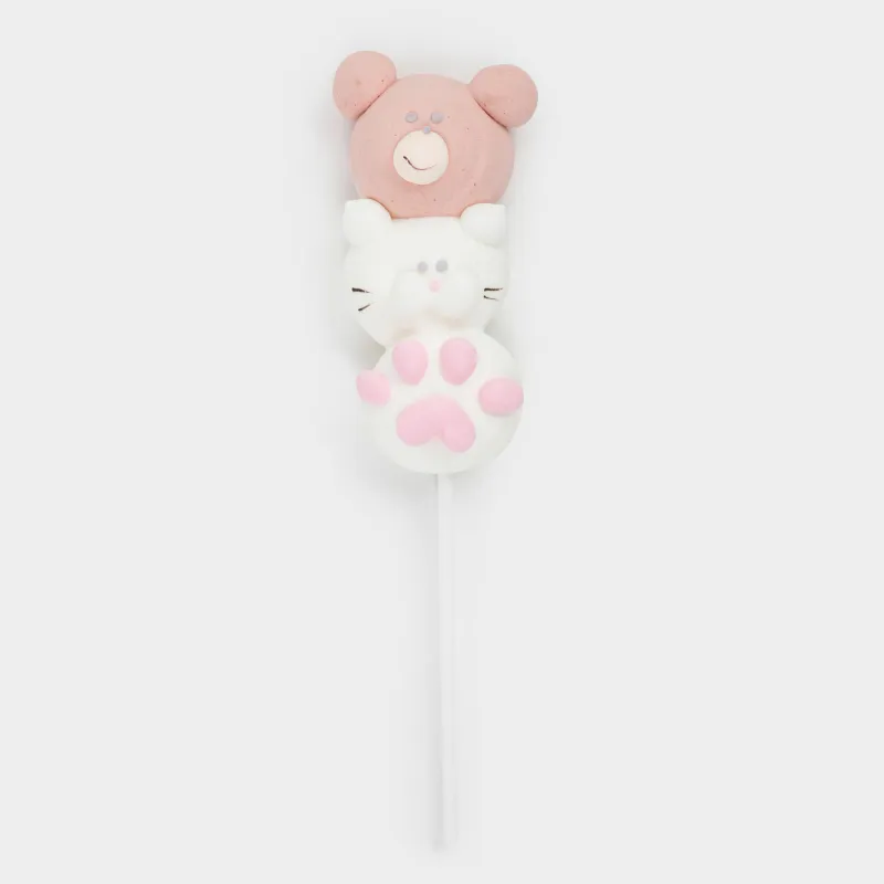 Маршмеллоу, 17 гр, на палочке, микс, Ваниль, Веселые зверюшки, Sweet life