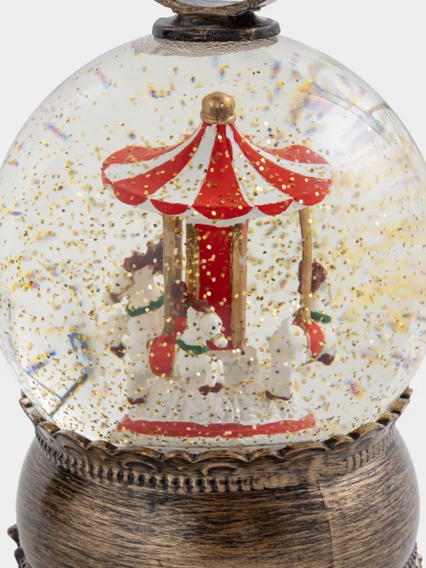 Снежный фонарь, 20 см, пластик, Bronze style, image-2