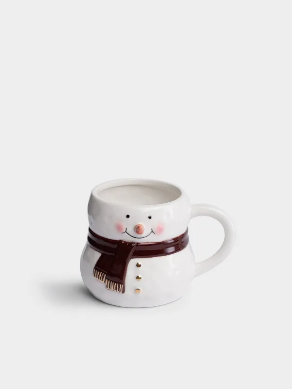 Кружка, 550 мл, Снеговик в шарфе, Snowy, image-0