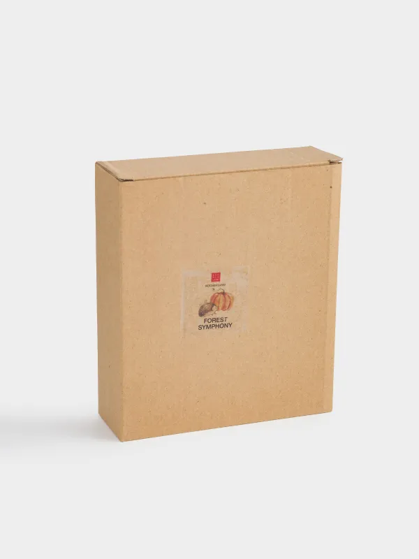 Блюдо, 21х16 см, керамика, оранжевое, Еж на тыкве, Forest symphony, image-5