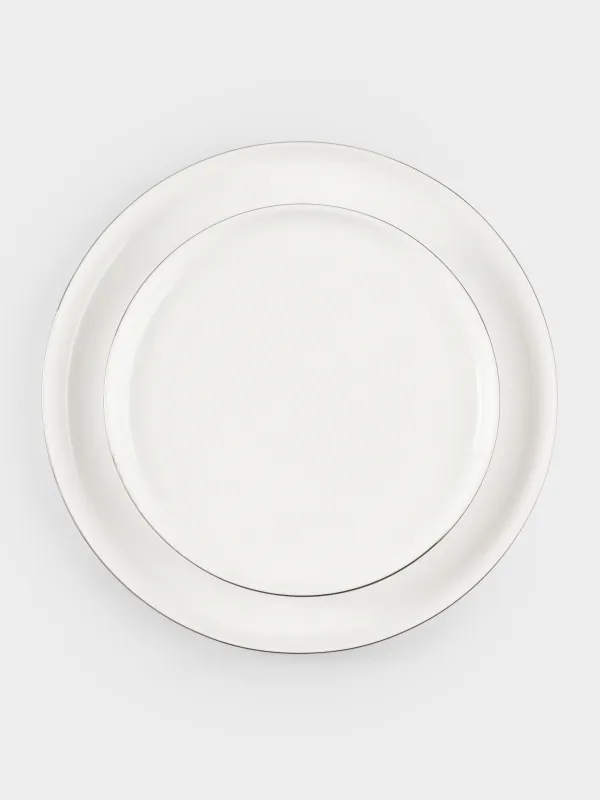 Сервиз обеденный, 6 перс, 18 пр, фарфор F, белый, Ideal silver, image-3