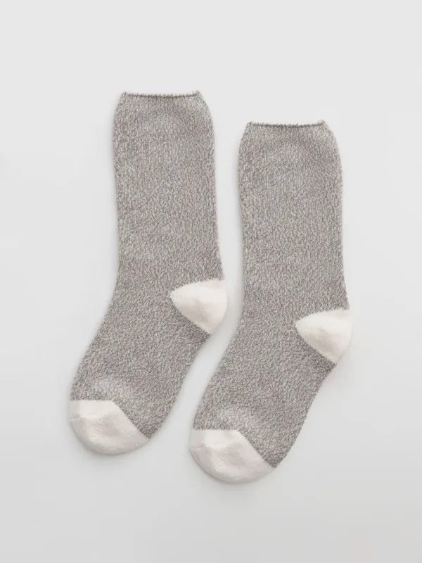 Носки женские, полиэстер, бежево-серые, Warmed, image-0