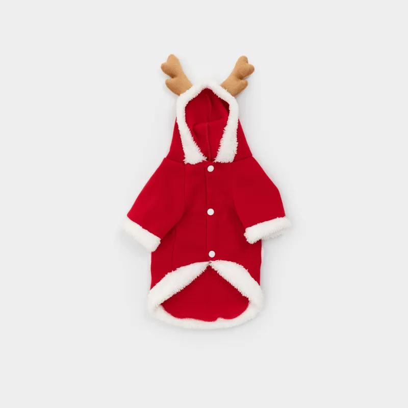 Костюм для животных, 40 см, р. L/XL, карнавальный, полиэстер, красный, Варежки, Christmas pet