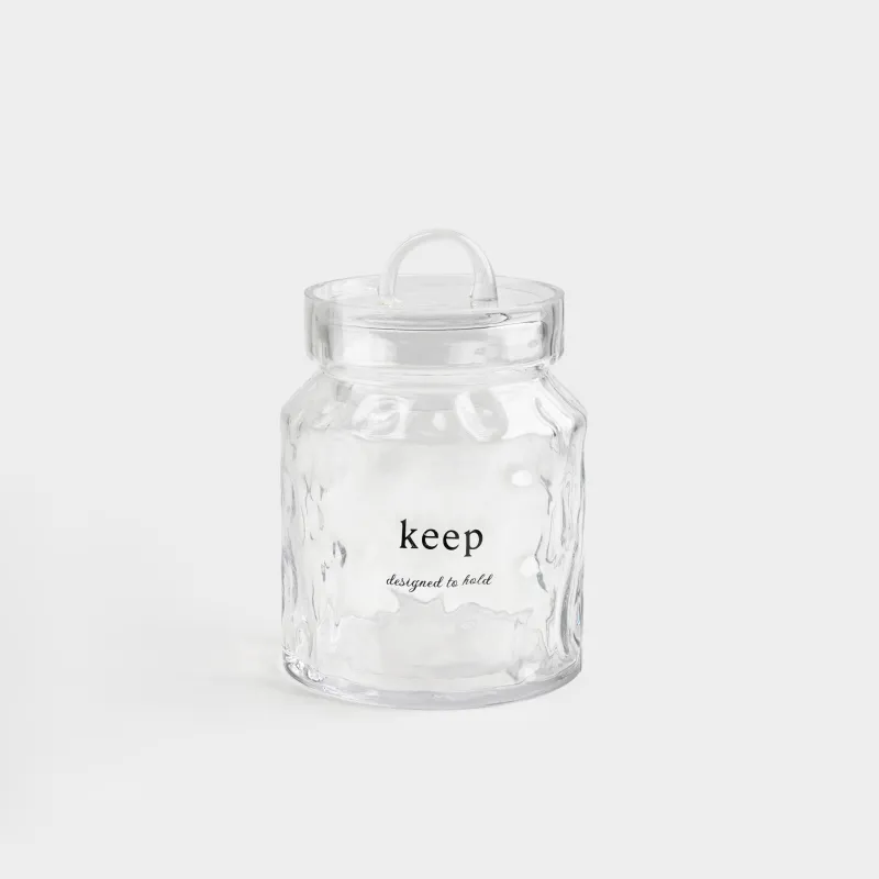 Банка для сыпучих продуктов, 1,1 л, Clear font