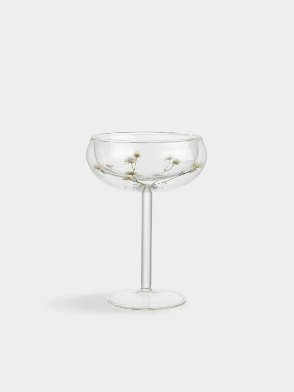 Бокал-креманка для шампанского, с сухоцветами внутри, Air decor, image-0