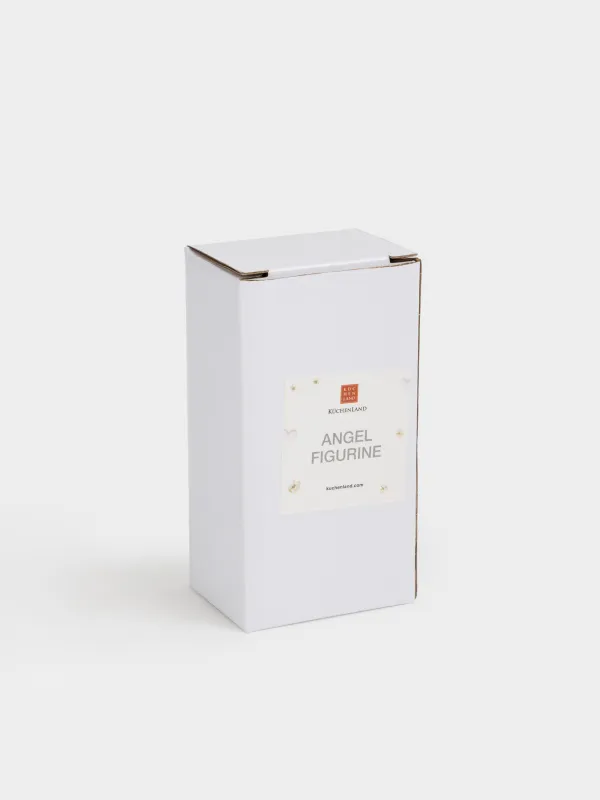 Статуэтка, 12 см, фарфор P, молочная, Ангел с сердцем, Angel figurine, image-5