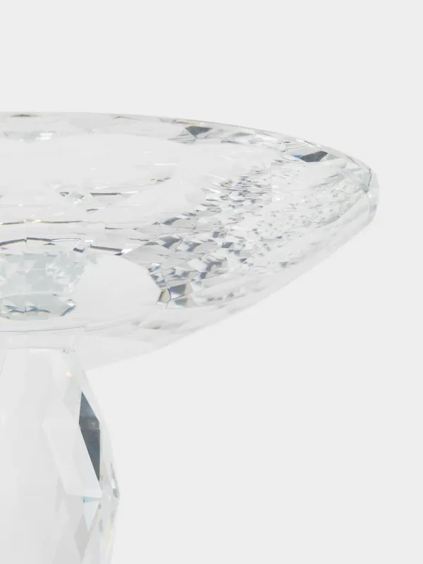 Блюдо на ножке, 20х15 см, кристальное стекло, Lux crystal, image-3