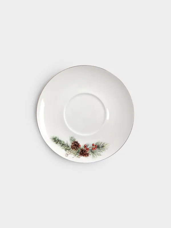 Пара чайная для завтрака, 480 мл, Елка с подарками, Christmas miracle classic, image-2